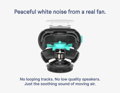 SNOOZ Smart White Noise Machine - Real Fan for Sleep Aid