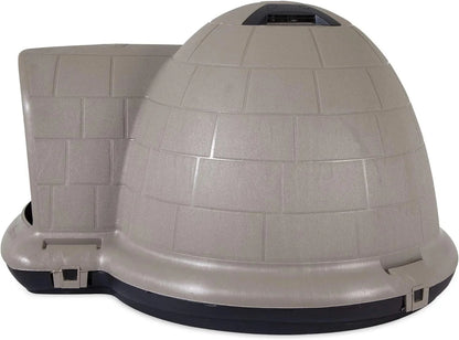 Petmate Indigo Dog House (Igloo Dog House, Made in USA with 90% Recycled Materials, All Weather Protection Pet Shelter) for XL Dogs 90 to 125 pounds, Made in USA