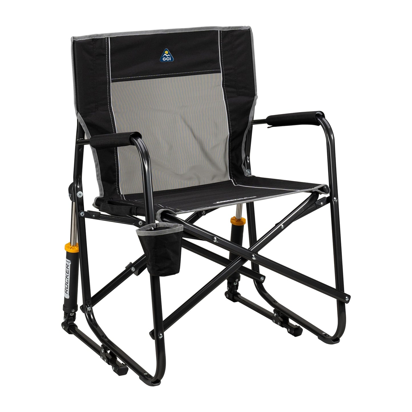GCI OUTDOOR Freestyle Rocker Outdoor Rocking Chair with Cup Holder