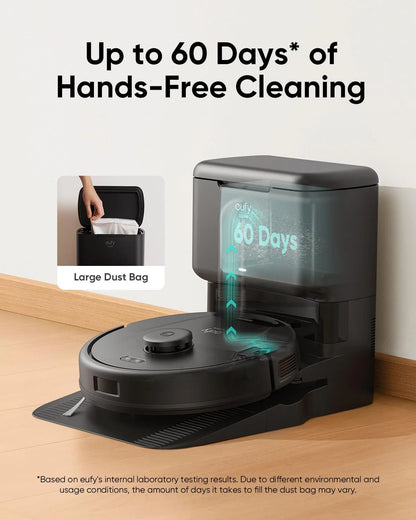 Robot Vacuum, Ultra Strong 5,000 Pa Suction, iPath Laser Navigation, for Deep Floor Cleaning, Ideal for Hair, Hard Floors