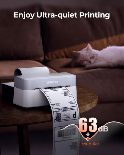 MUNBYN Bluetooth Thermal Label Printer RW403B - 4x6 Wireless