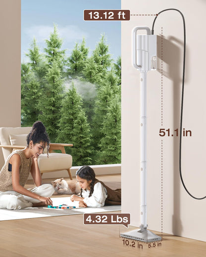 LABIGO 10-in-1 Steam Mop with Handheld Steamer & 3 Levels