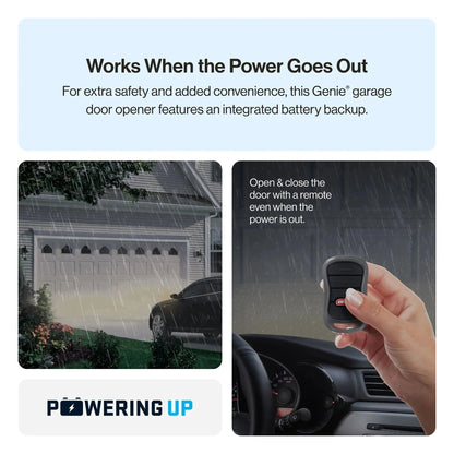 Chain Drive 750 3/4 HPc Garage Door Opener w/Battery Backup - Heavy Duty.