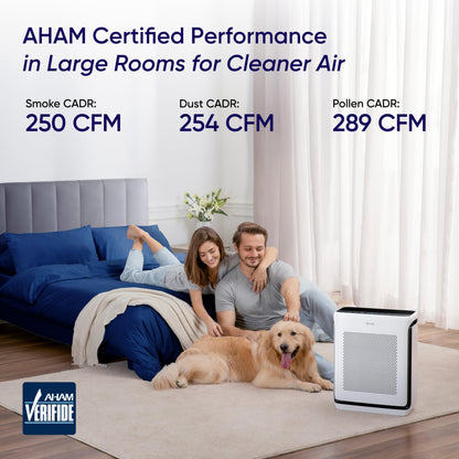 LEVOIT Vital 200S-P Air Purifier for Large Rooms, White