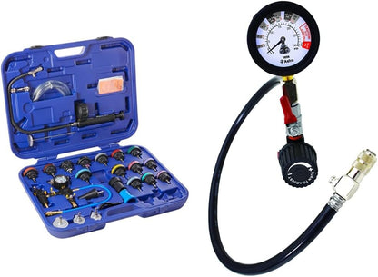 Pneumatic Tool 78585 Universal Radiator Pressure Tester & Vacuum Type Cooling System Kit