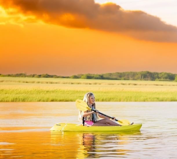 The Wave 6' Youth Kayak with Paddle. Designed for Stability and Safety, It's The Perfect Choice for Young Paddlers Ready to Conquer The Water
