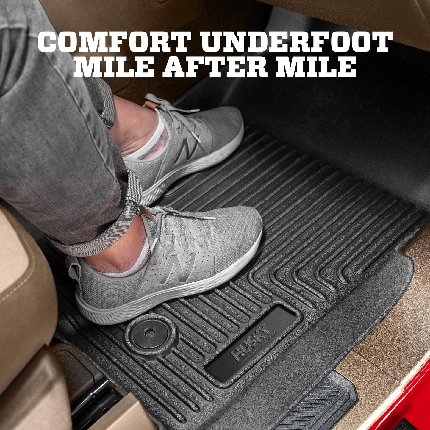 HUSKY LINERS Weatherbeater Floor Mats for 2015-2026 Ford F-150