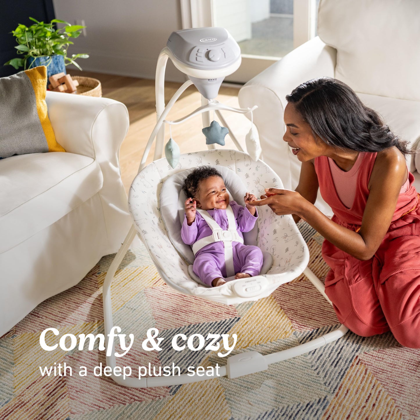GRACO Simple Sway Baby Swing with Side-to-Side Motion