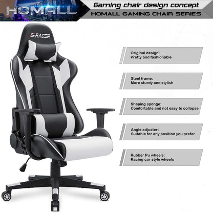 HOMALL Gaming Chair - High Back Ergonomic Leather Desk Chair