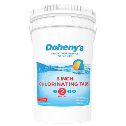 Doheny's 3 in Chlorine Tabs, 50 lb