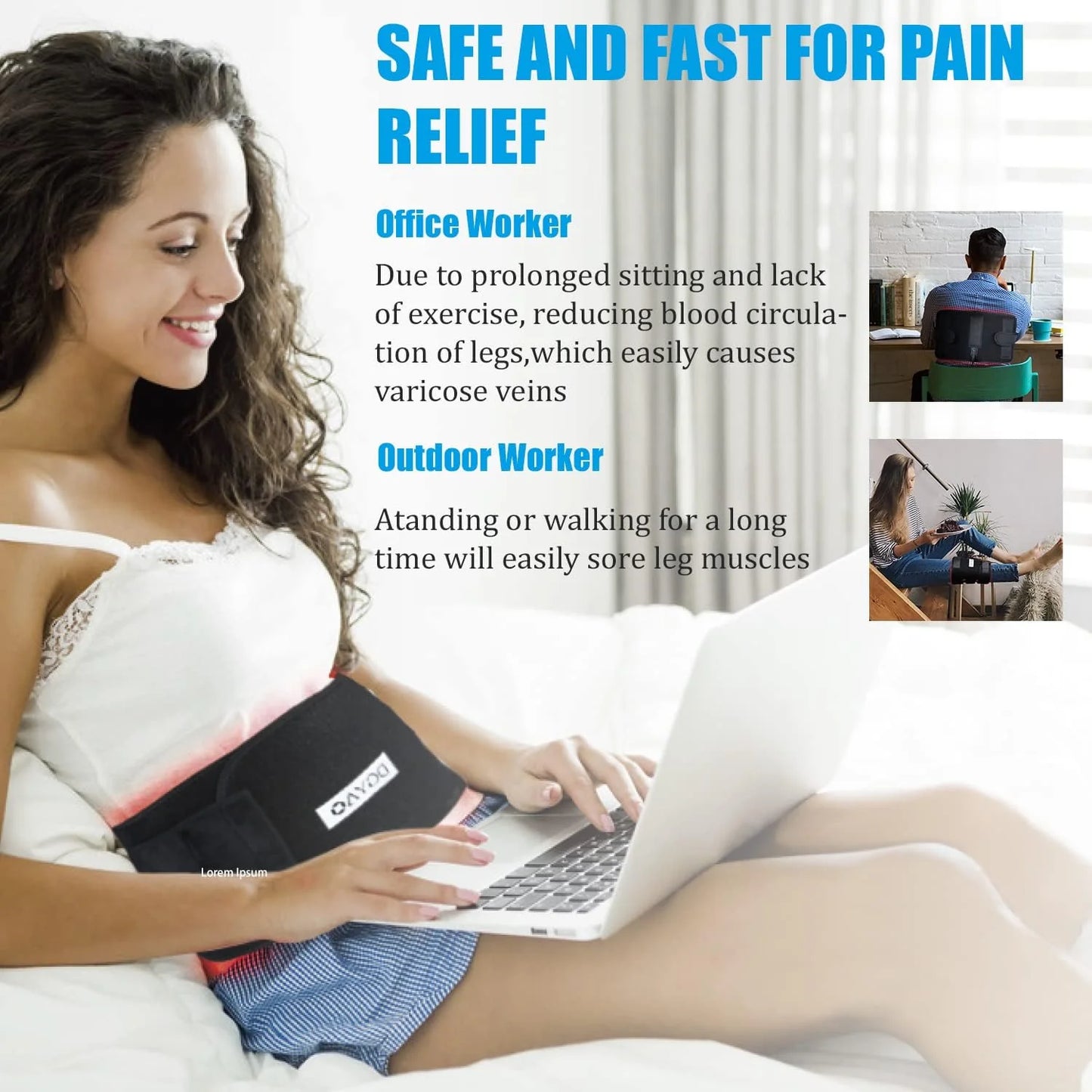 Red Light Therapy for Neck and Shoulder Pain Relief 850nm Near Infrared Therapy Set Wearable Wrap Devices for Upper Back Neck Shoulders Body Muscle Relax Home Use Treatment Pad FDA Cleared