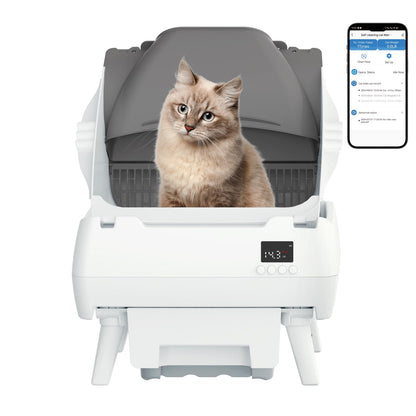 LOHHUBY Automatic Cat Litter Box - Self Cleaning & Smart Features