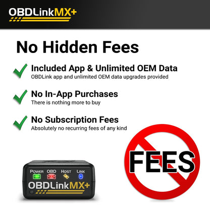 OBDLINK MX+ OBD2 Bluetooth Scanner for iPhone & Android