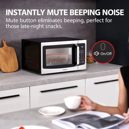 TOSHIBA 4-in-1 ML-EC42P(SS) Countertop Microwave Oven, Smart Sensor, Convection, Air Fryer Combo, Mute Function, Position Memory 13.6" Turntable, 1.5 Cu Ft, 1000W, Silver