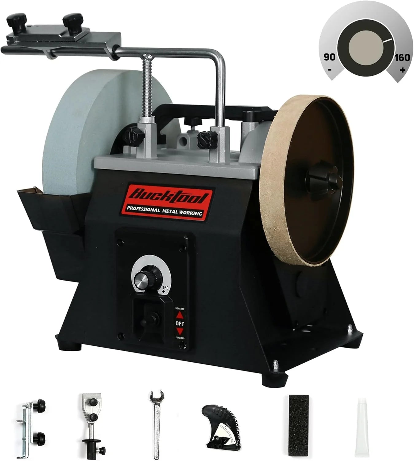 BUCKTOOL 10" Wet Sharpening System, Variable Speed, SCM8103