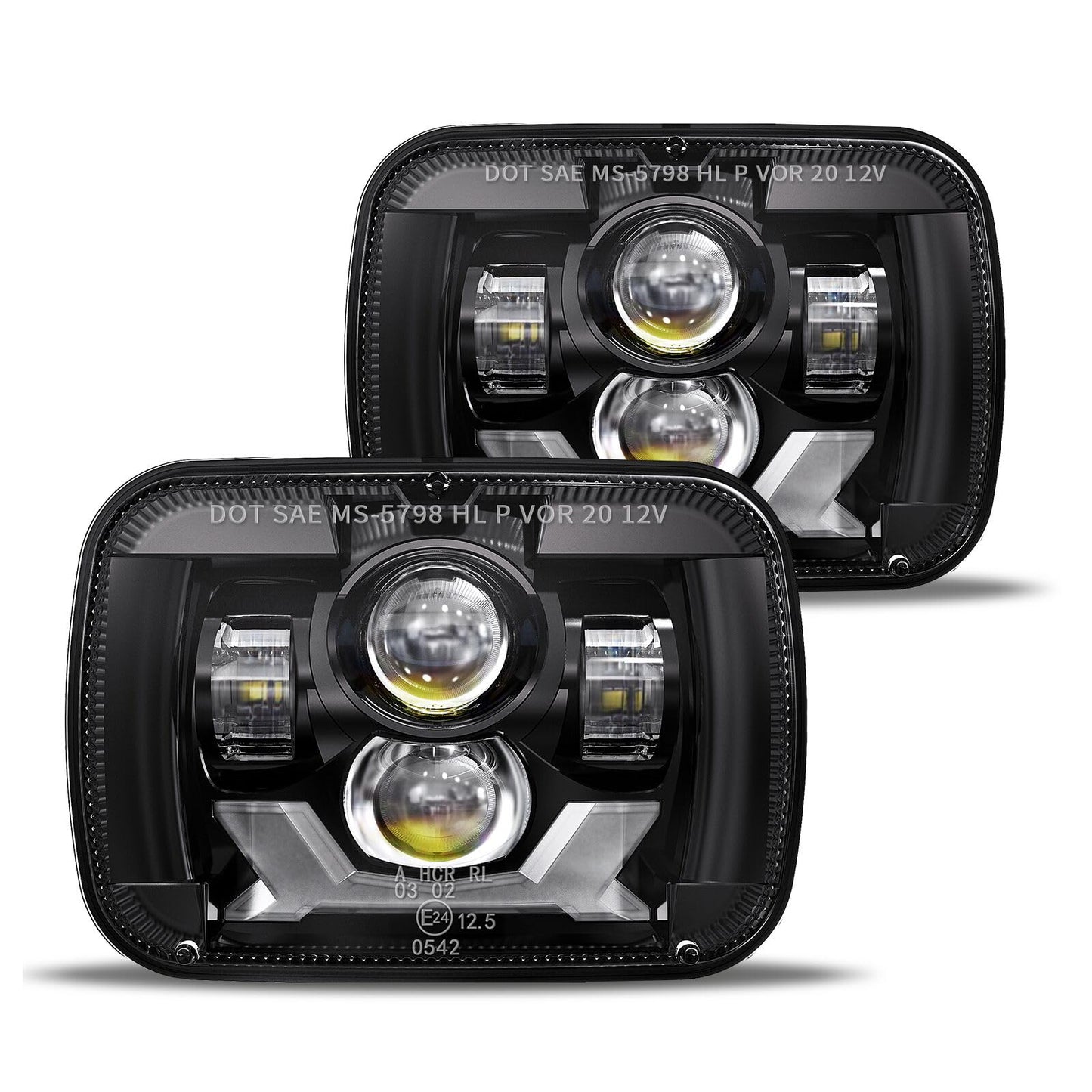 HWSTAR H6054 LED Headlights 180W for Jeep Cherokee XJ