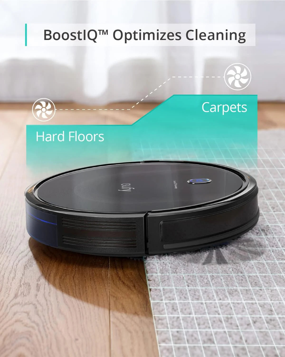 Robot Vacuum, Ultra Strong 5,000 Pa Suction, iPath Laser Navigation, for Deep Floor Cleaning, Ideal for Hair, Hard Floors