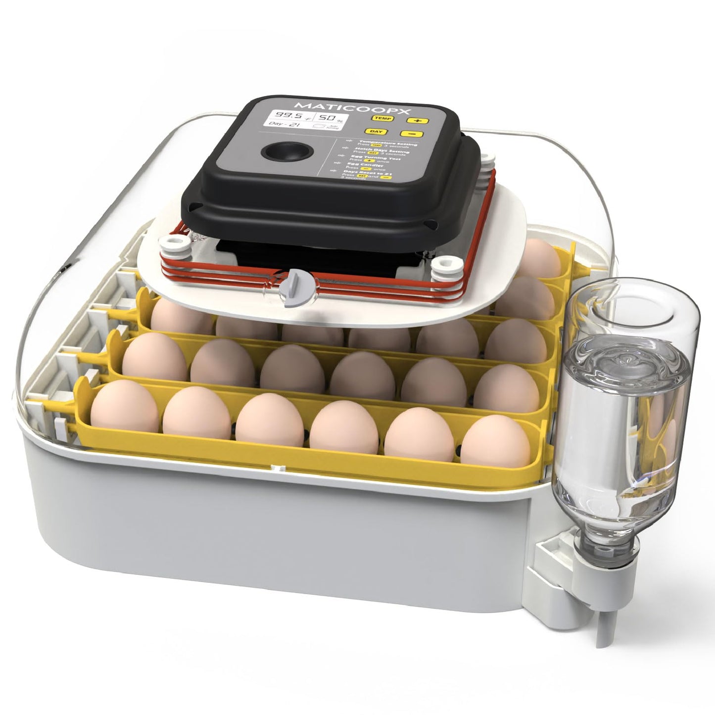 MATICOOPX MATICOOPX 30 Egg Incubator with Humidity Display