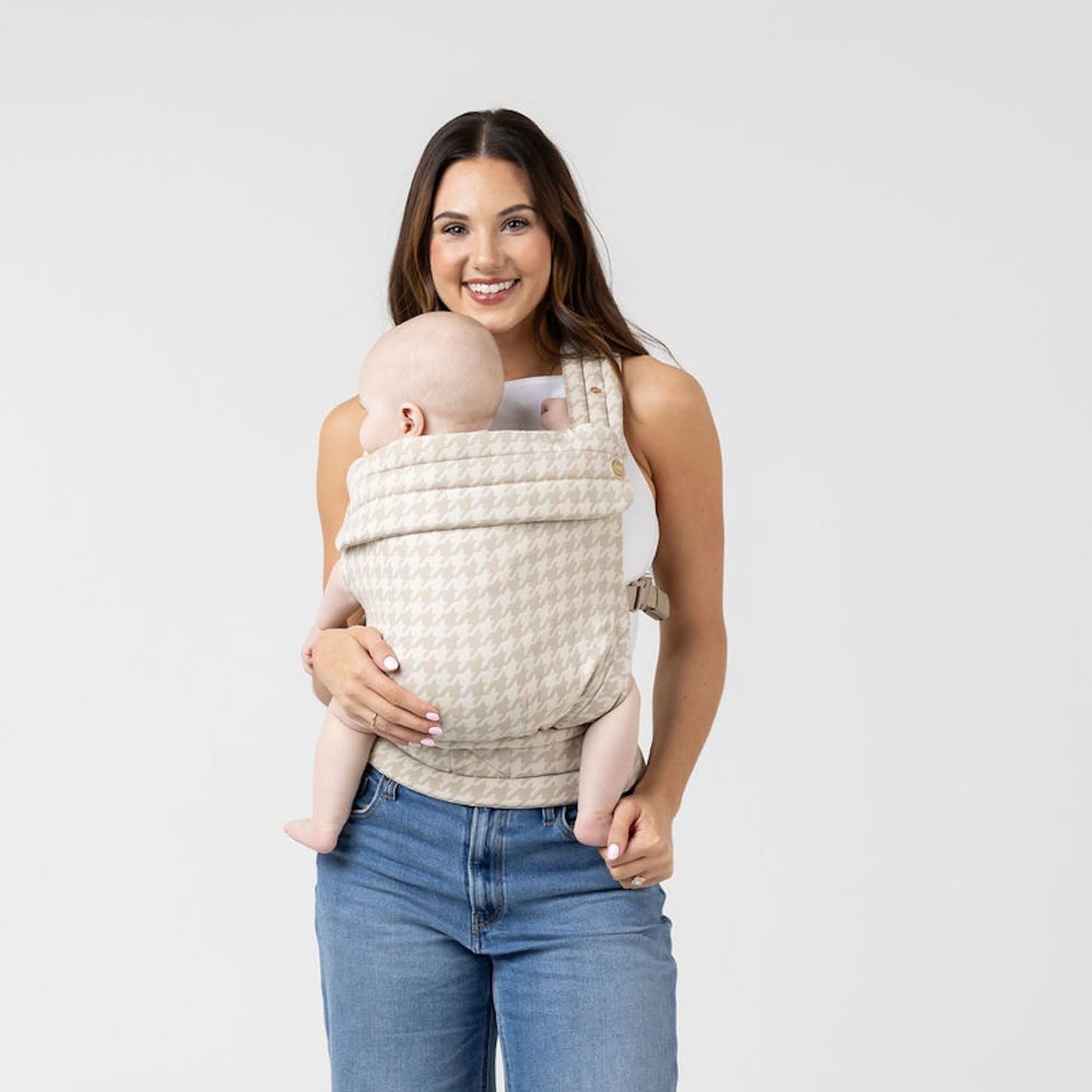 MABĒ Monarch Ergonomic Baby Carrier - Soft Structured Houndstooth