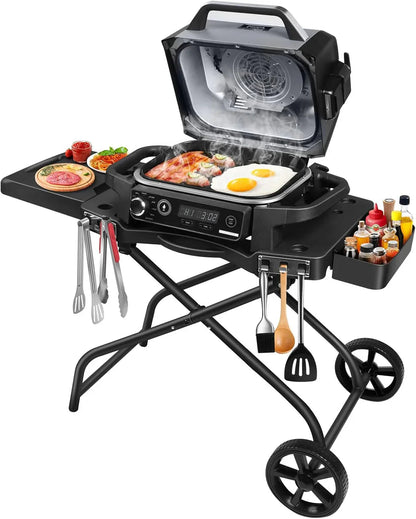 Collapsible Grill Stand for Ninja Woodfire Grill, Traeger, Pit Boss, and 22" Blackstone Griddle