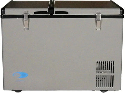 FM-65G 65 Quart Portable Refrigerator and Deep, AC 110V/ DC 12V, Real Chest Freezer for Car, Home, Camping, and RV with-8F to 50F Temperature Range, Gray, One Size