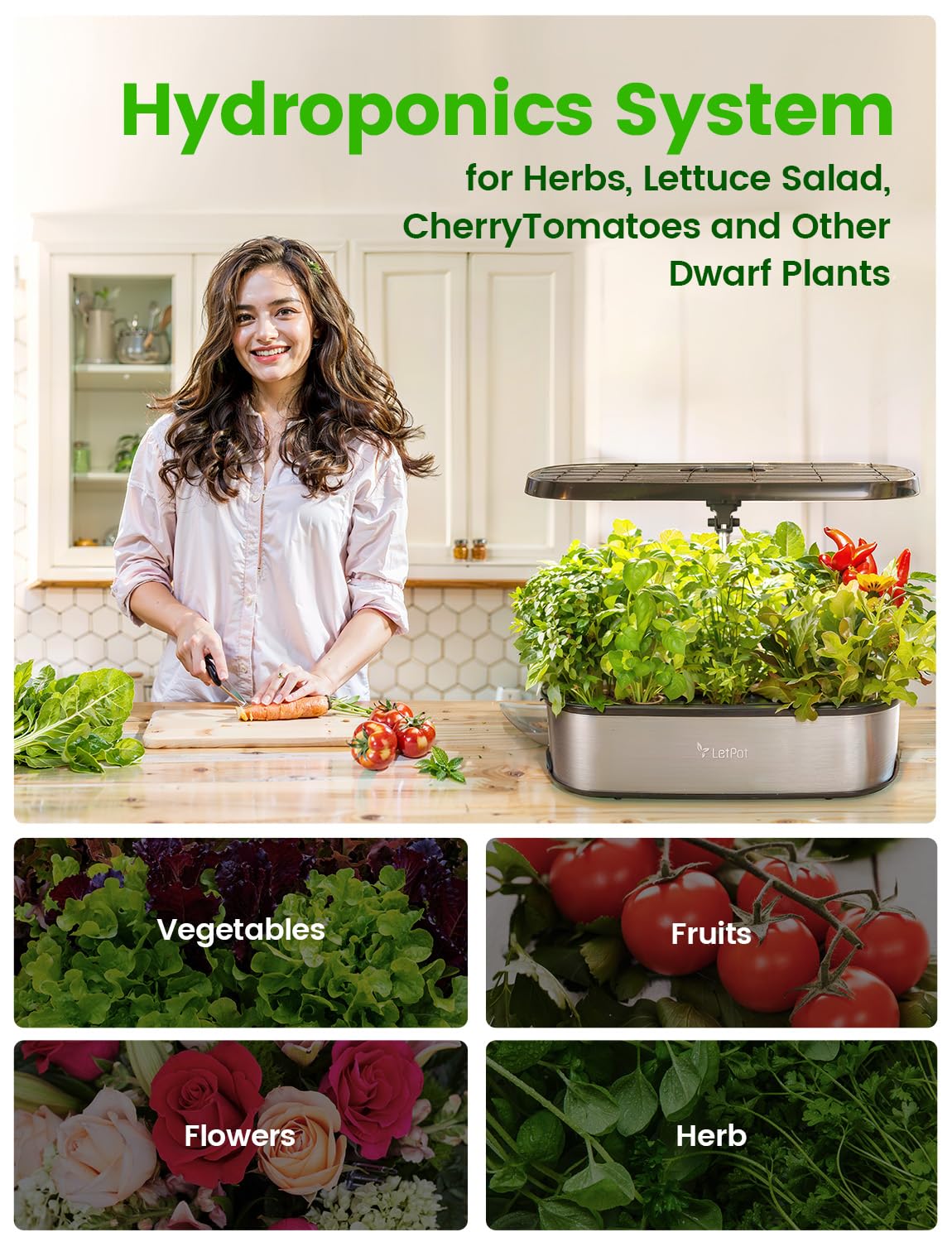 LETPOT LPH-SE Smart Herb Garden Kit with 12 Pods