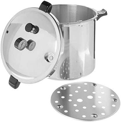 Presto 01784 23 Quart Induction Compatible Pressure Canner, Silver, Aluminum: Home & Kitchen