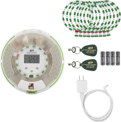 e-Pill Voice - Locked Automatic Pill Dispenser - Reminds with a Friendly Voice
