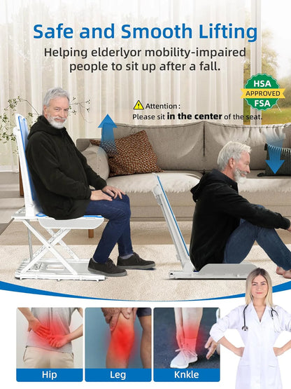 Electric Chair Lift for Elderly, 308lbs Support, Waterproof, Foldable