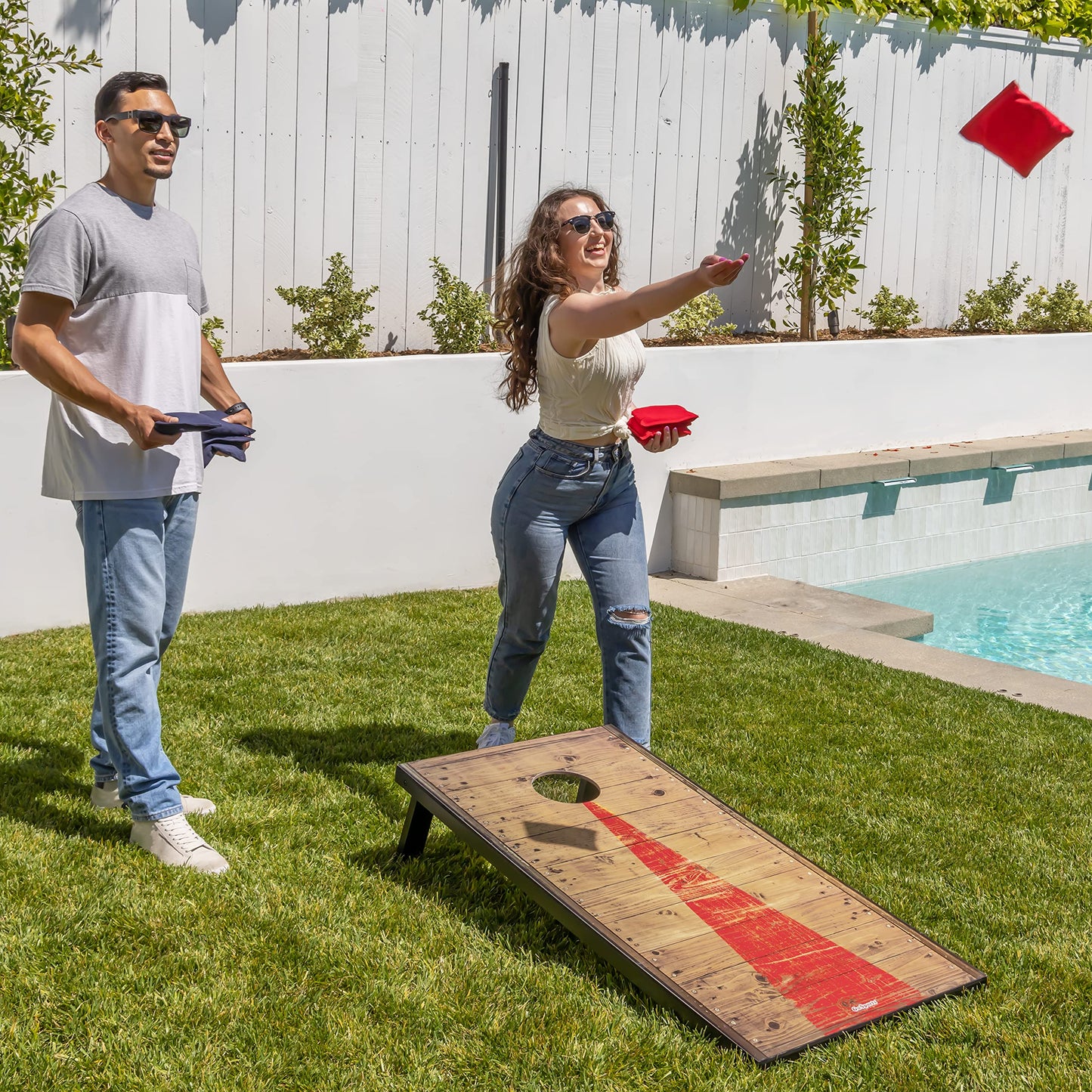 GOSPORTS Portable Cornhole Sets - 4x2 ft & 3x2 ft Options