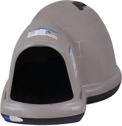 Petmate Indigo Dog House (Igloo Dog House, Made in USA with 90% Recycled Materials, All Weather Protection Pet Shelter) for XL Dogs 90 to 125 pounds, Made in USA