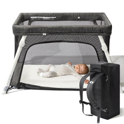 GUAVA FAMILY Travel Crib - Portable Baby Bed with Backpack Design