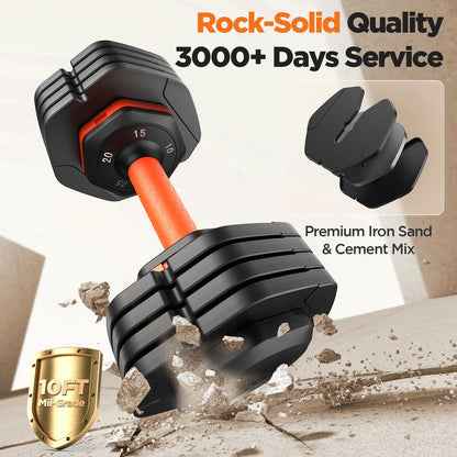 LIFEOG 2026 FDB2 Adjustable Dumbbell Set - 110lbs