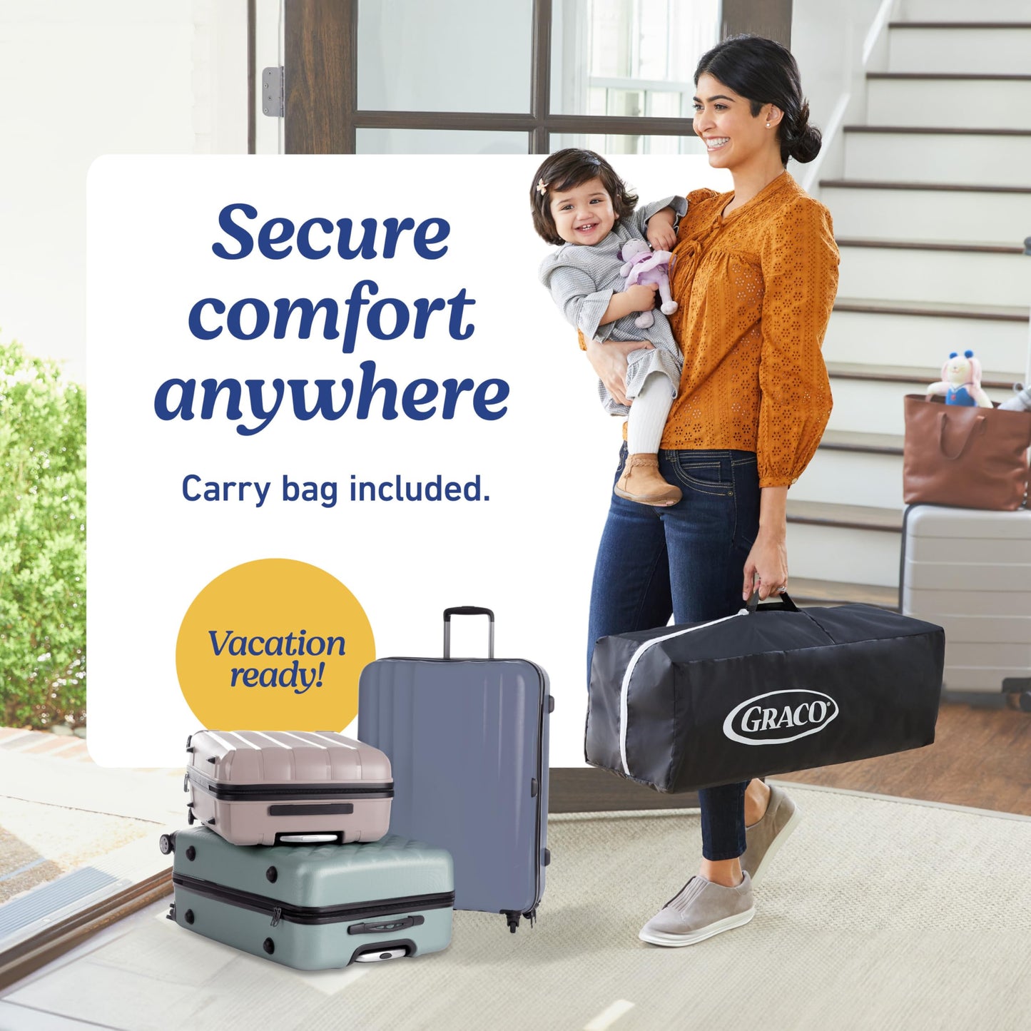 GRACO On The Go Zip Pack 'n Play with Bassinet & Playpen