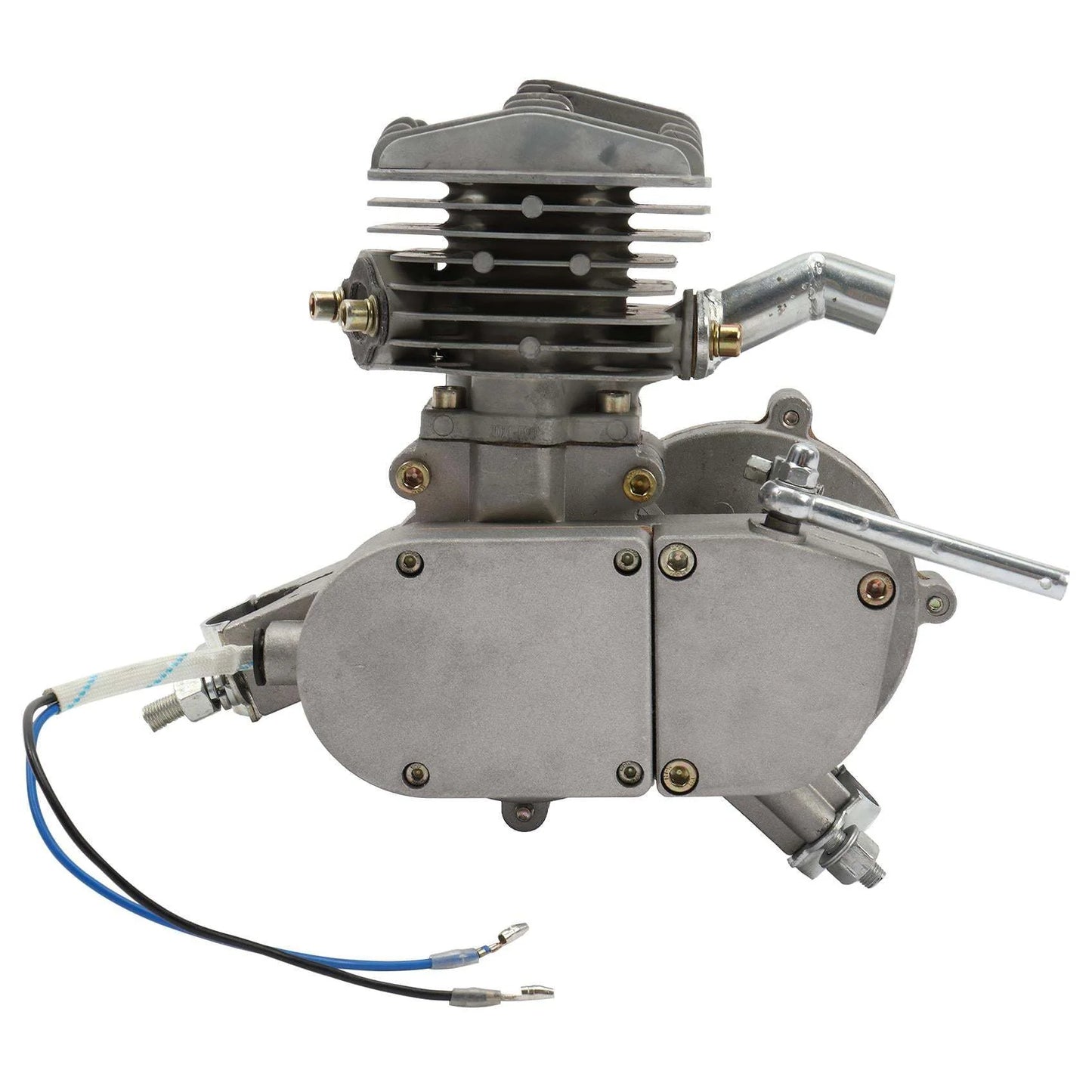 Zimtown 80cc 2 Stroke Engine Bike Motor Kit for 26′′ Bicycles, Silver White