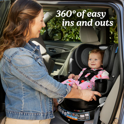GRACO EasyTurn 360 Convertible Car Seat - 2 Modes, Slim Design