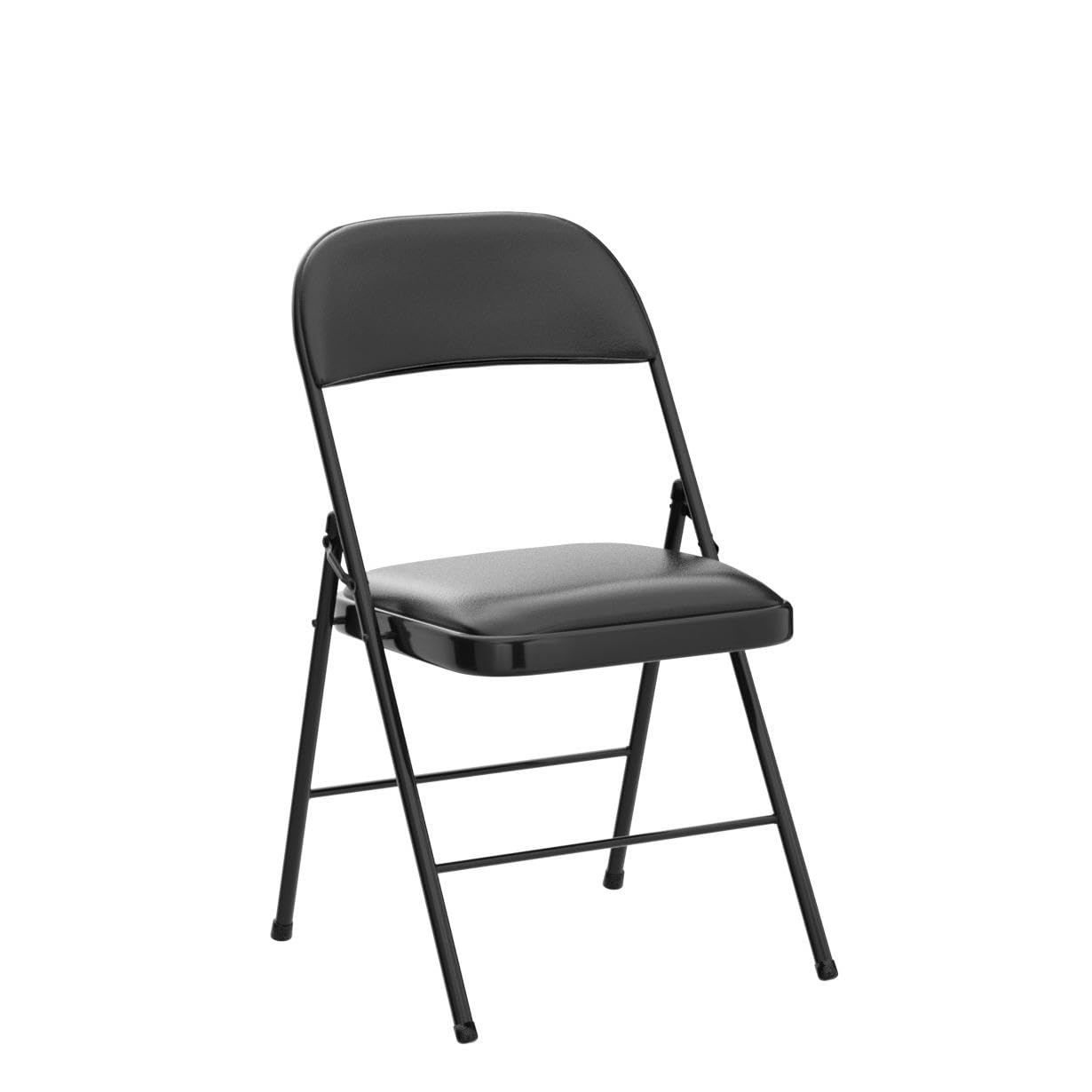 NAZHURA 4 Pack Folding Chairs with Padded Cushion