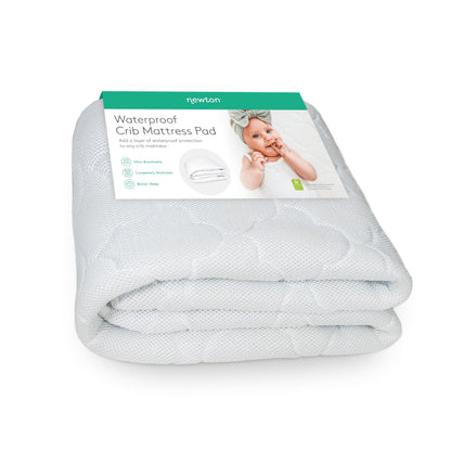 NEWTON BABY Waterproof Crib Mattress Pad | Ultra-Breathable Comfort