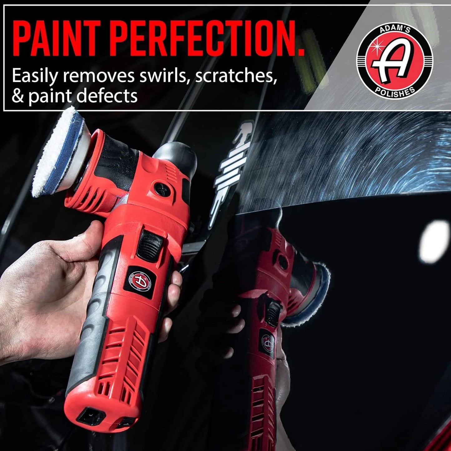 Car Polisher Kit (10 Item) - Professional Dual Action Polisher for Car Detailing - Paint Correction, Waxer Buffer DA Polisher - Variable Speed Car Polisher System