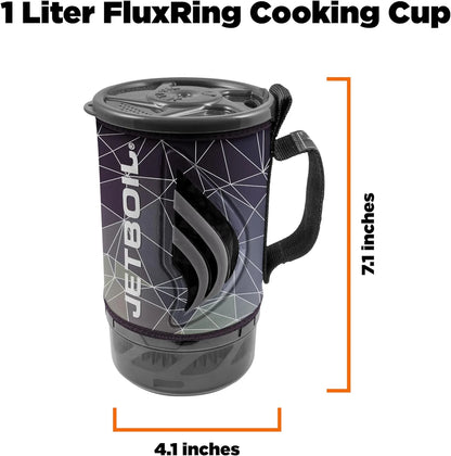 Flash Camping and Backpacking Stove System, Portable Propane/Isobutane Burner with Cooking Cup for Outdoor Trips and Hiking