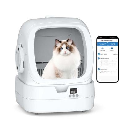 MINTAKAWA Automatic Cat Litter Box - Self-Cleaning, App Control