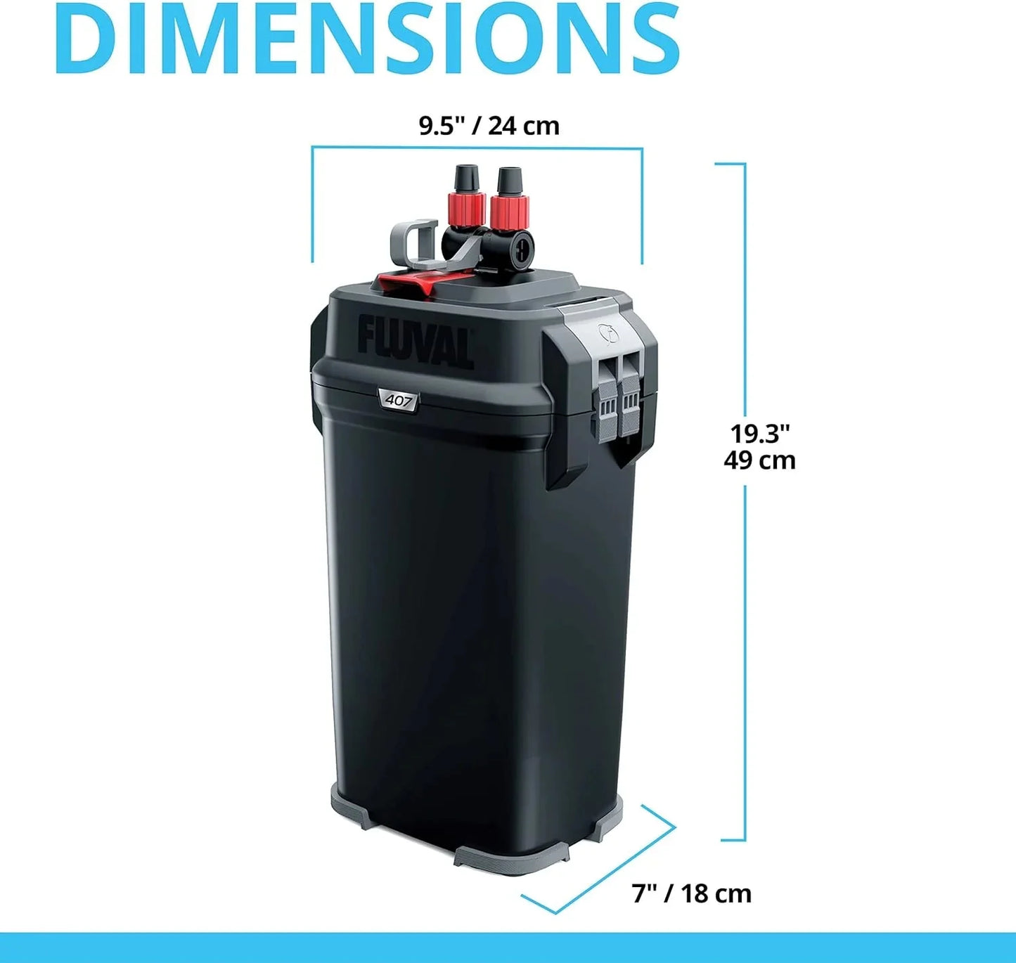 Perfomance Canister Filter - for Aquariums Up to 100 Gallons - Aquarium Canister Filter