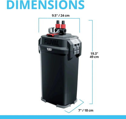 Perfomance Canister Filter - for Aquariums Up to 100 Gallons - Aquarium Canister Filter