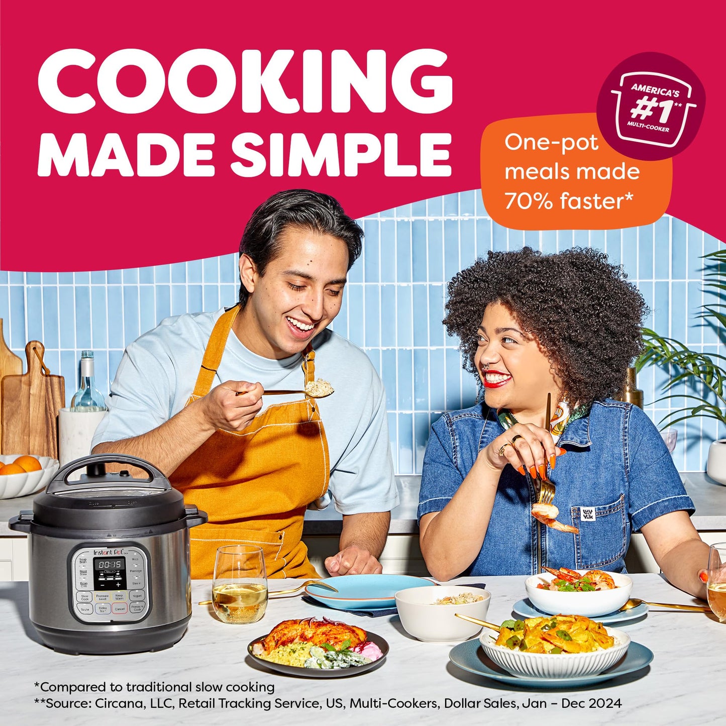 INSTANT POT Duo 7-in-1 Mini Electric Pressure Cooker, 3 Quart