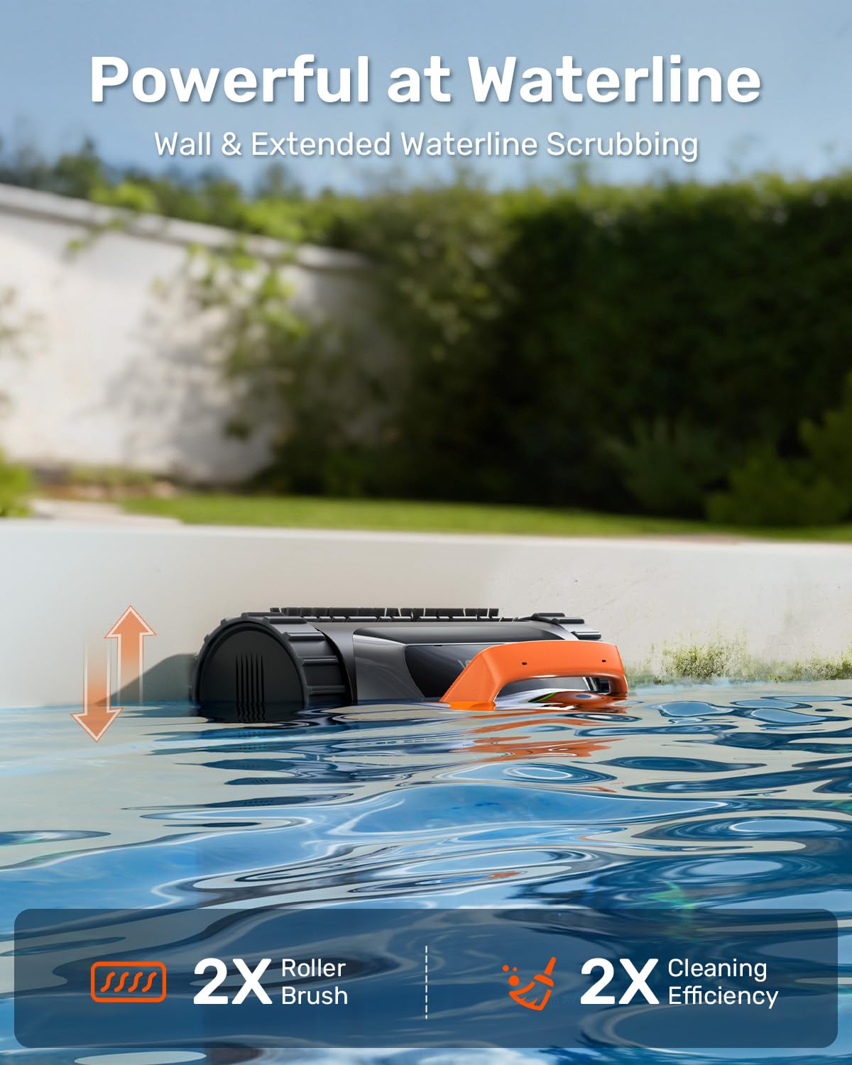 GOSVOR LiteVac G1 Pool Vacuum - Wall, Waterline & Smart Navigation