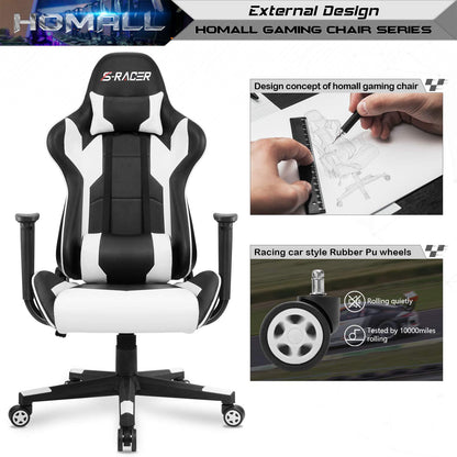 HOMALL Gaming Chair - High Back Ergonomic Leather Desk Chair