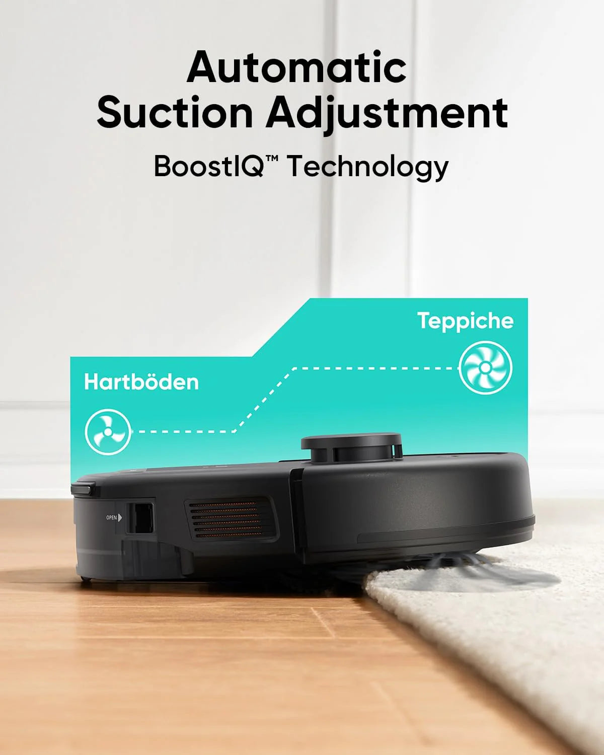 Robot Vacuum, Ultra Strong 5,000 Pa Suction, iPath Laser Navigation, for Deep Floor Cleaning, Ideal for Hair, Hard Floors