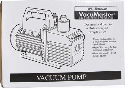 VacuMaster Economy Vacuum Pump - 2-Stage, 8 CFM, CHROME,Red/Silver