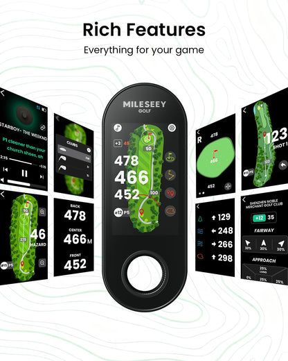 MILESEEY GeneSonic Pro Golf Speaker & GPS Rangefinder