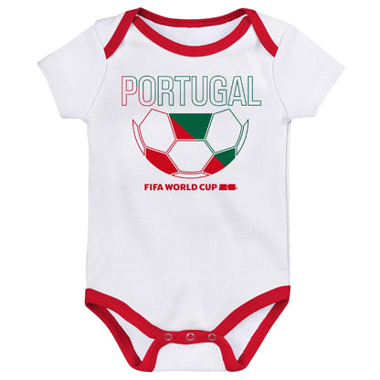 FIFA World Cup 2026™ Portugal Onesie 3 Pack - Infant